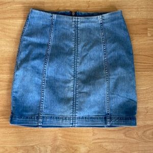 Free people jean skirt